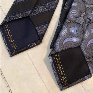 2 Ermenegildo Zegna Silk Ties